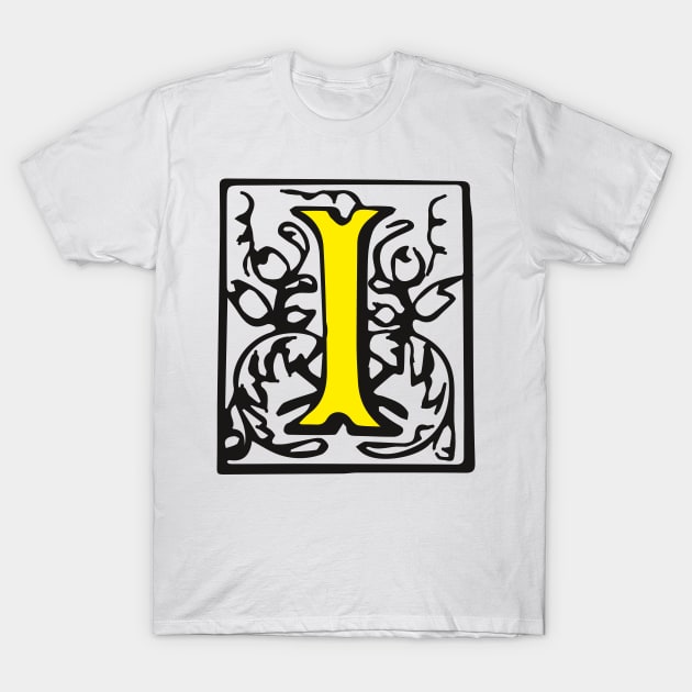 Letter I T-Shirt by Creative Art Store